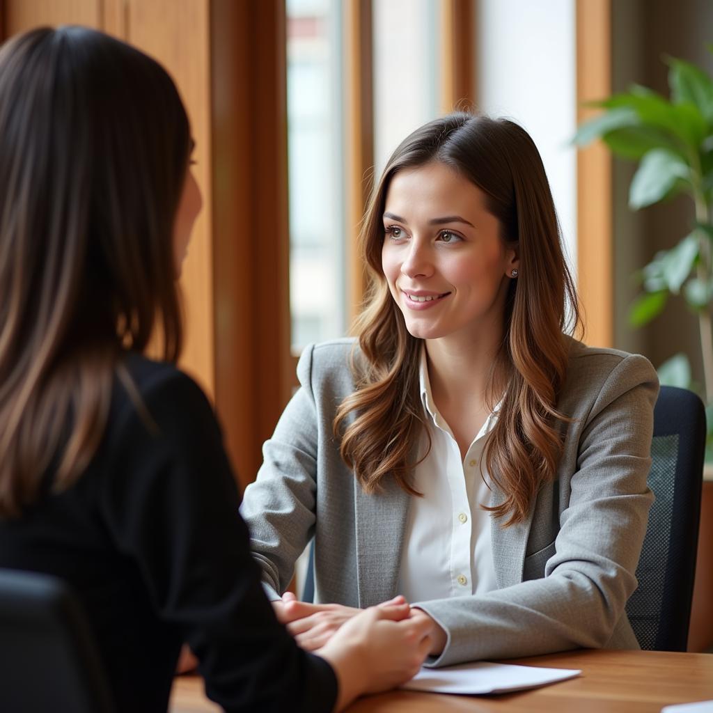 Legal Aid Attorney Meeting with a Client