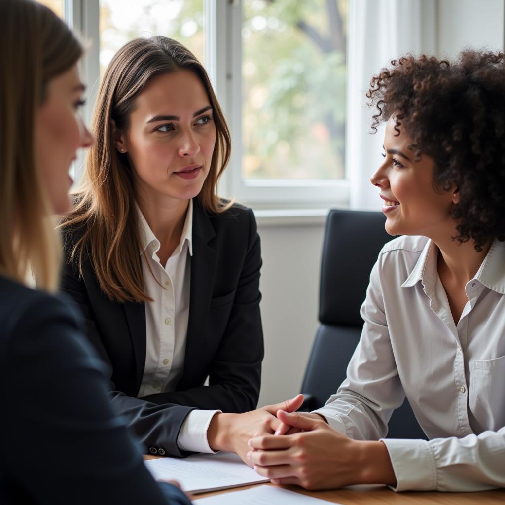 Legal Aid Attorney Meeting with a Client