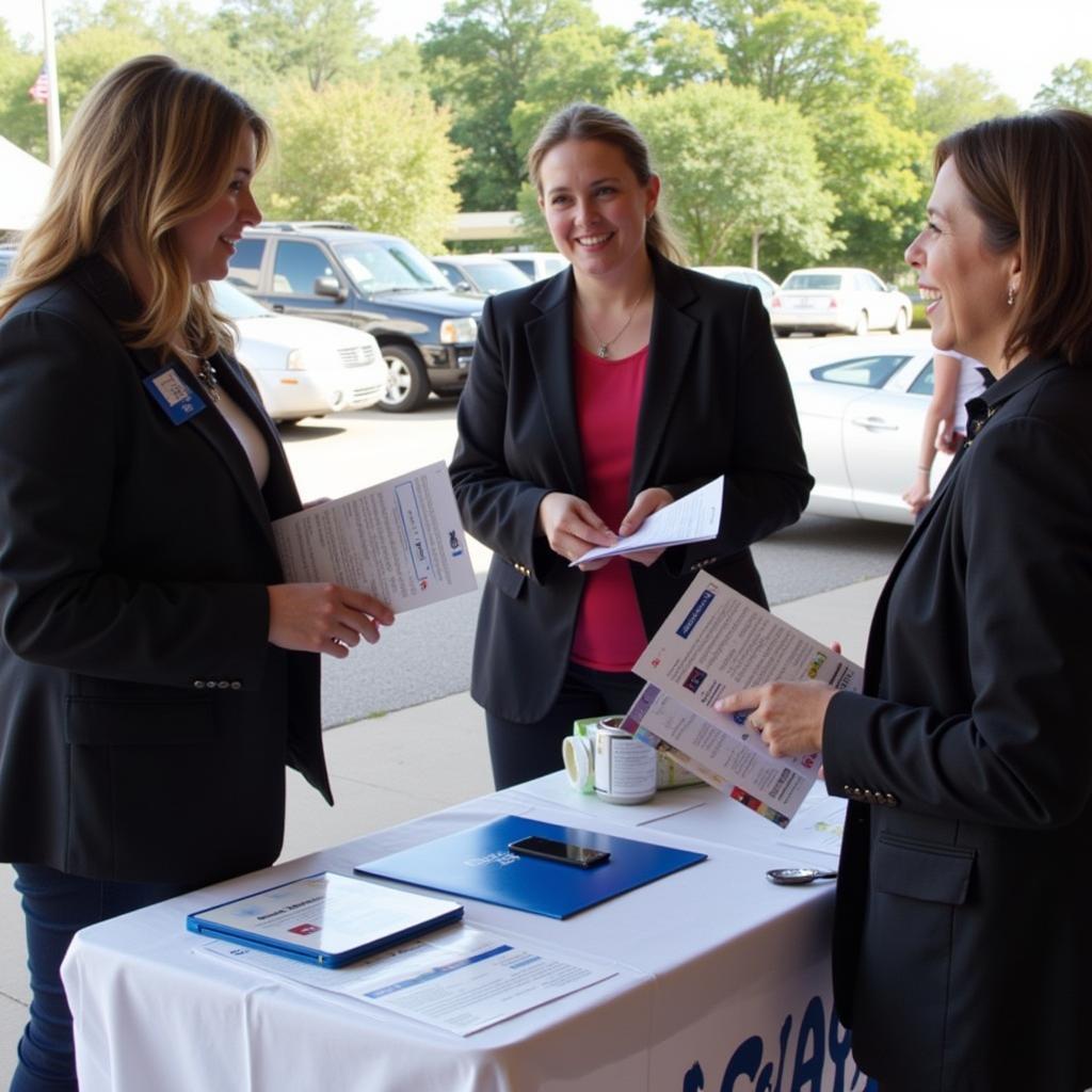 Legal Aid Society attorneys at a community outreach event