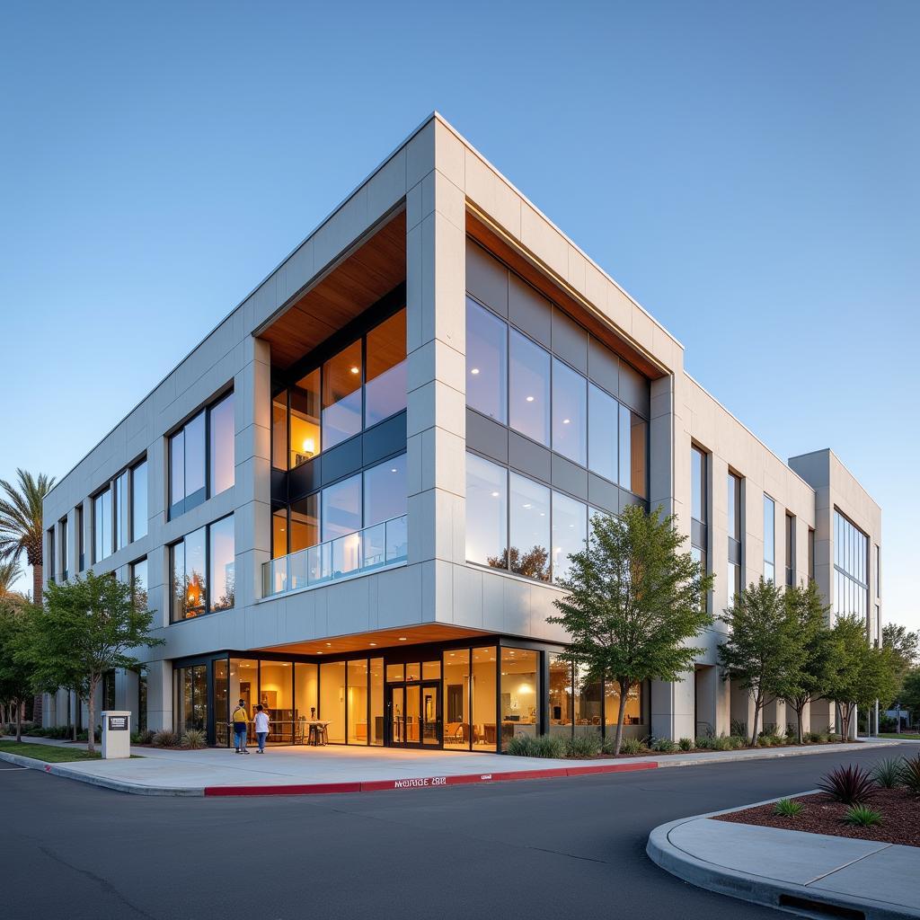 Modern building of the Legal Society of Orange County