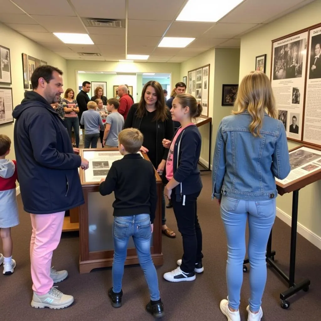 Visitors Exploring the Lemont Area Historical Society