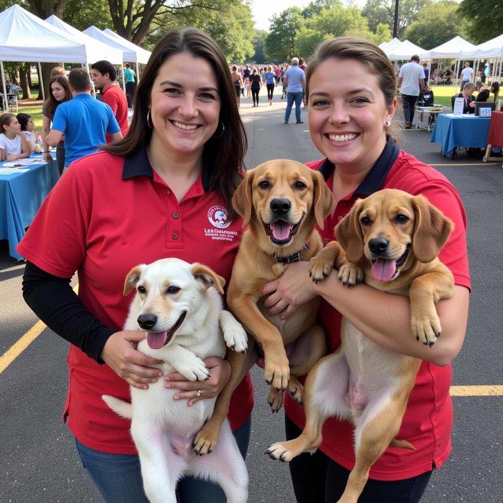 Adoptable pets at Leon County Humane Society event