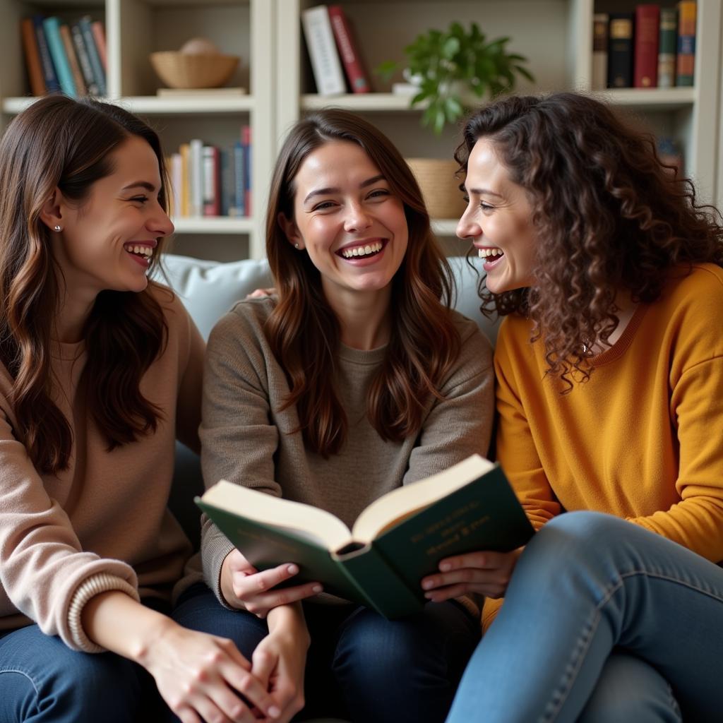 Lesbian Book Club Meeting