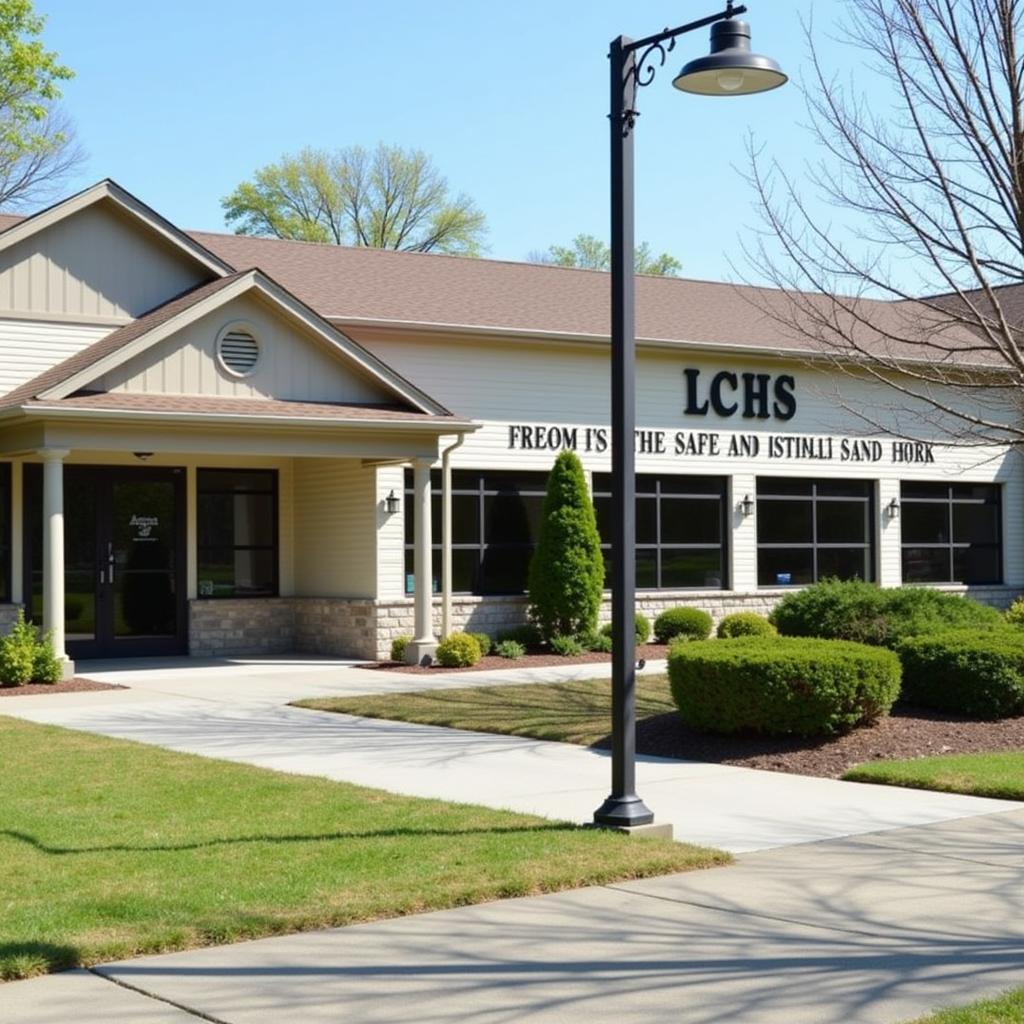 Exterior view of the Lewis and Clark Humane Society building