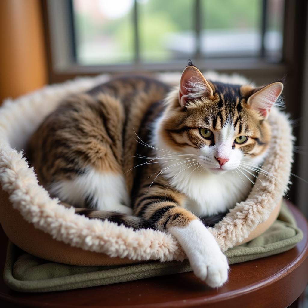 Cat waiting for a home at the Lewis County Humane Society 