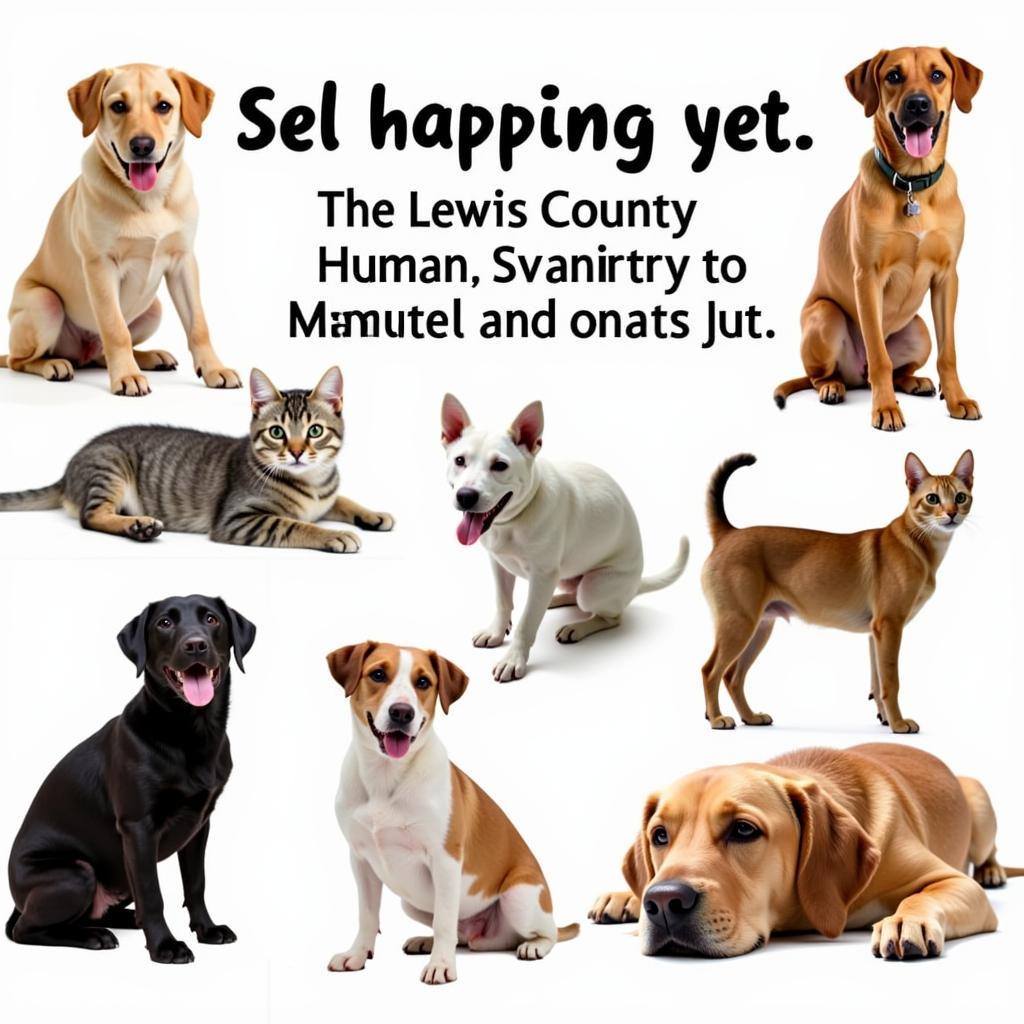 Dogs and cats available for adoption at the Lewis County Humane Society