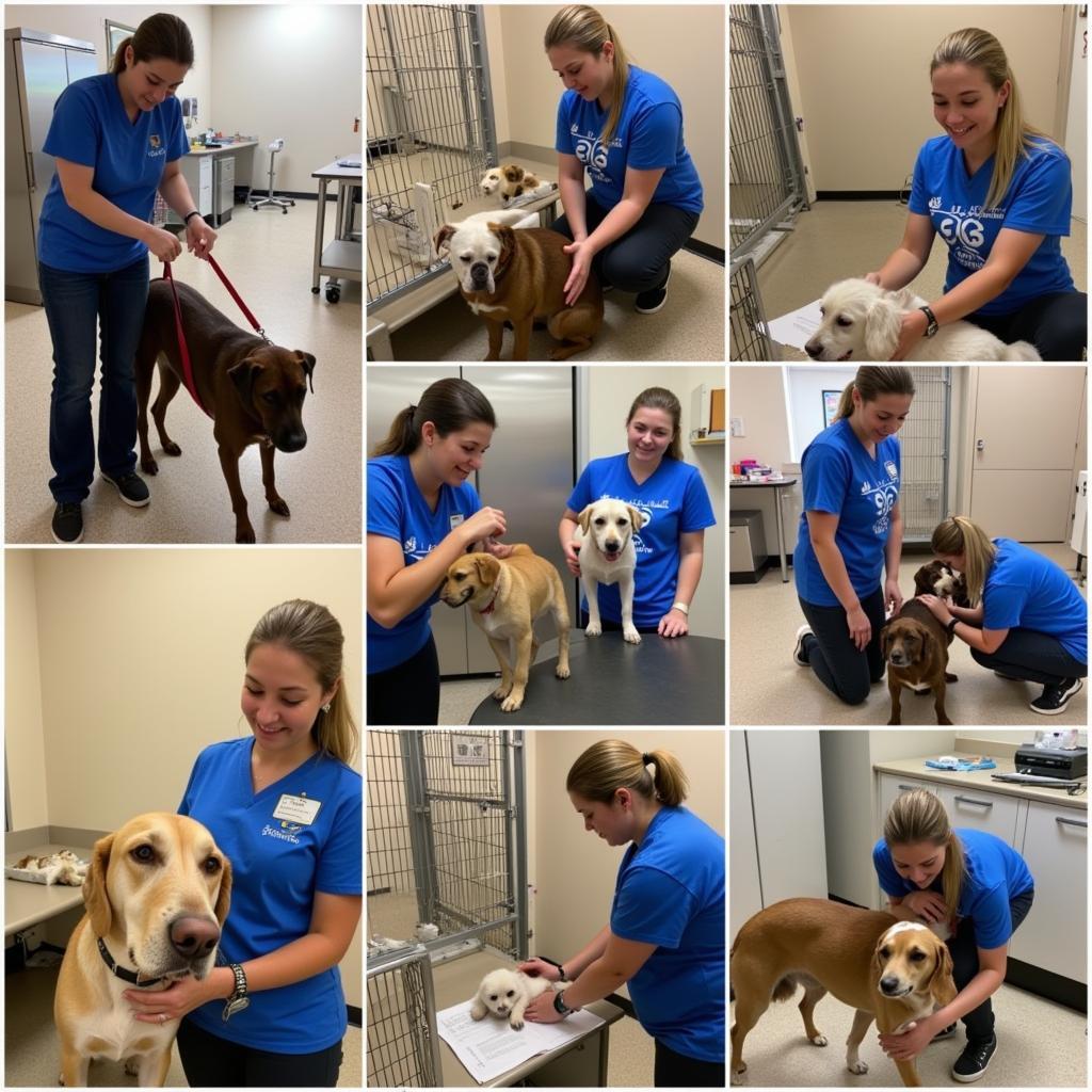 Logan County Humane Society Volunteers Working With Animals