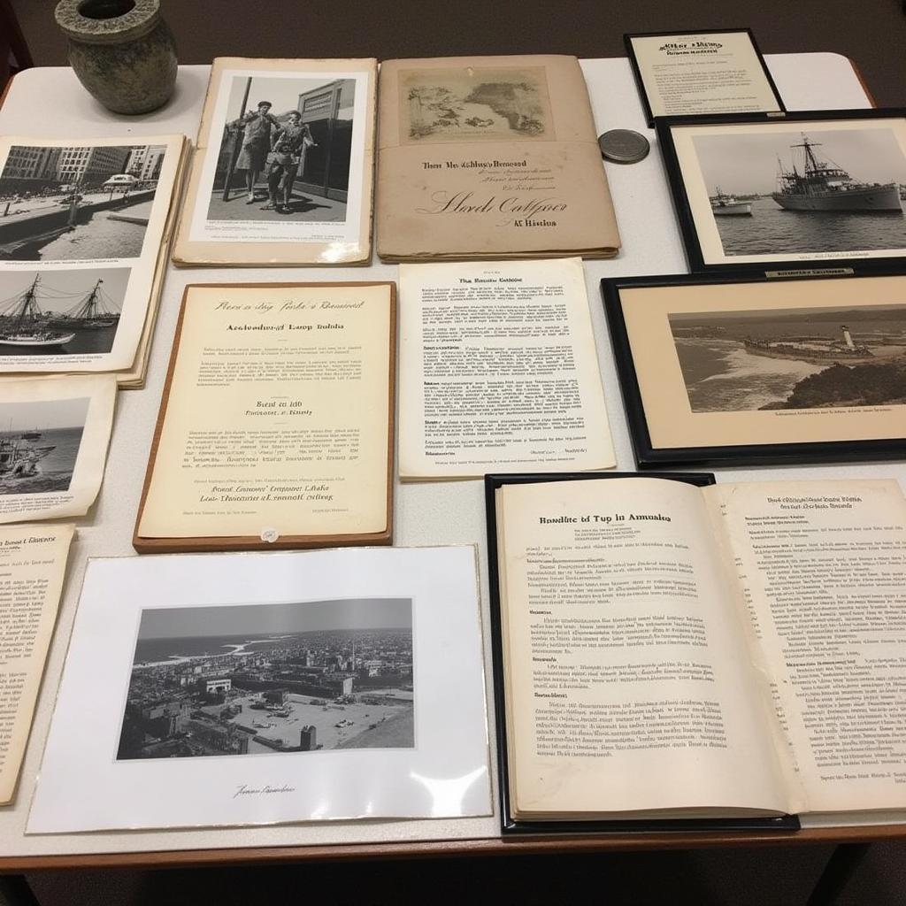 Archival photos and documents at the Long Beach Historical Society