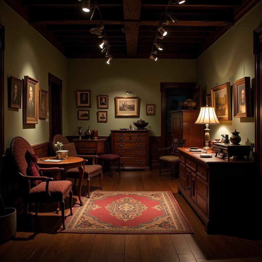 A captivating exhibit inside the Lorain County Historical Society