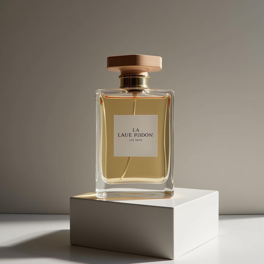 Luxury Perfume Bottle on Pedestal