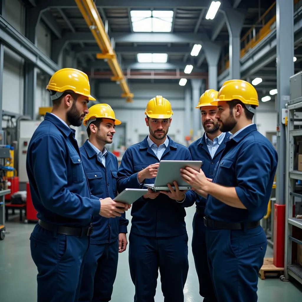 Maintenance & Reliability Professionals in a Factory Setting