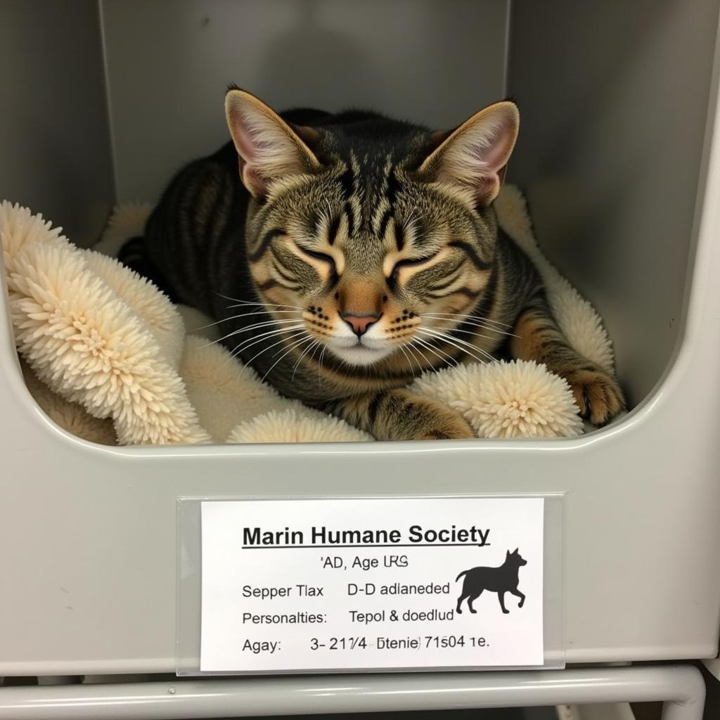 Cat Receiving Care at Marin Humane Society