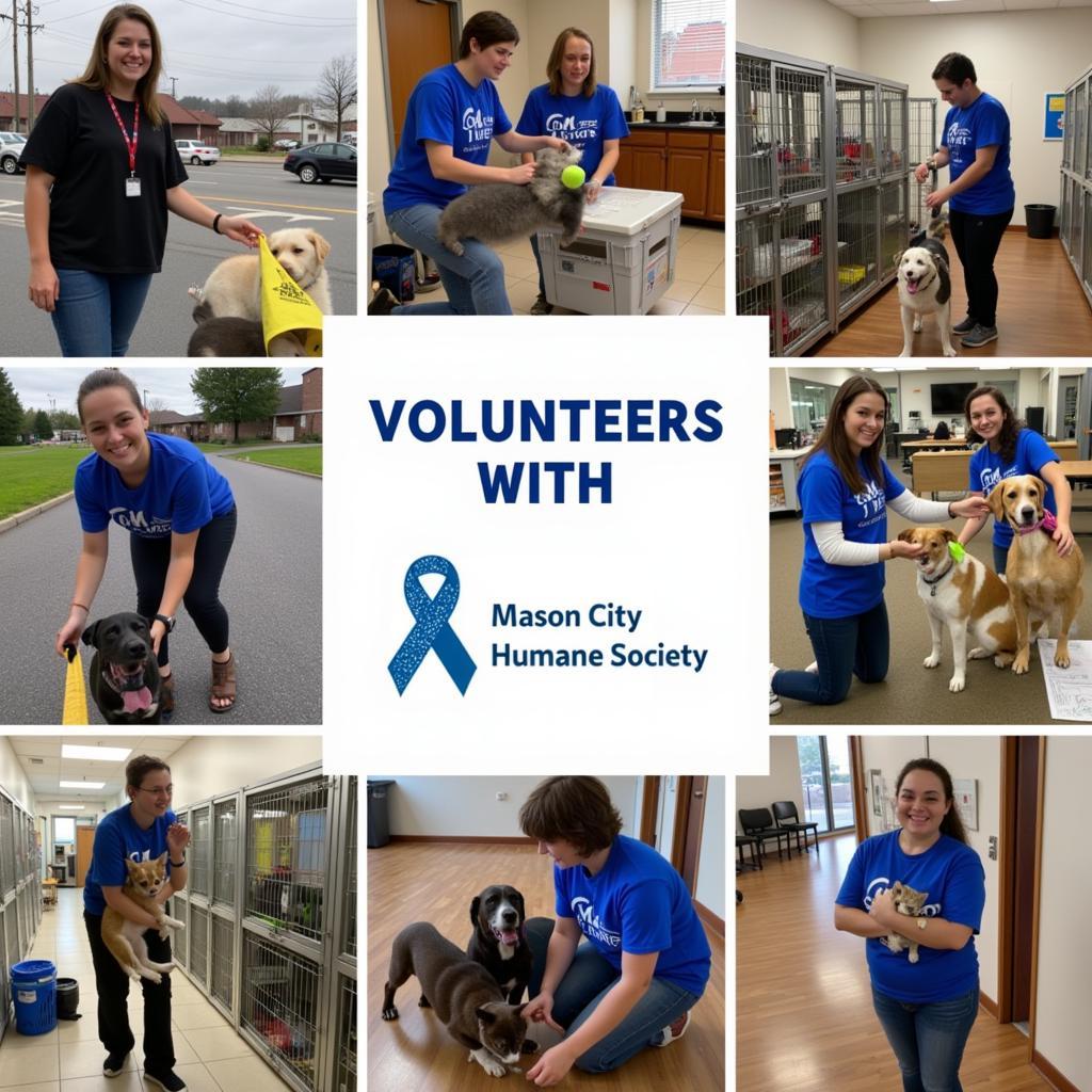 Volunteers at the Mason City Humane Society