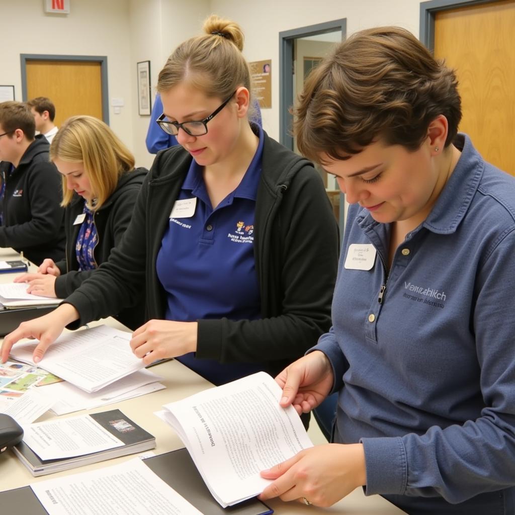 Mason County Historical Society Volunteers Working