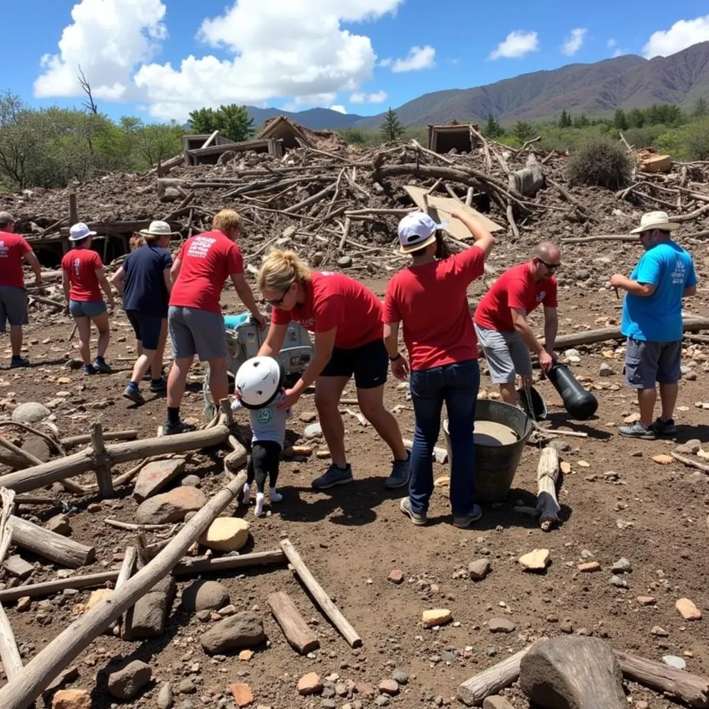 Maui Humane Society rescuers searching for animals