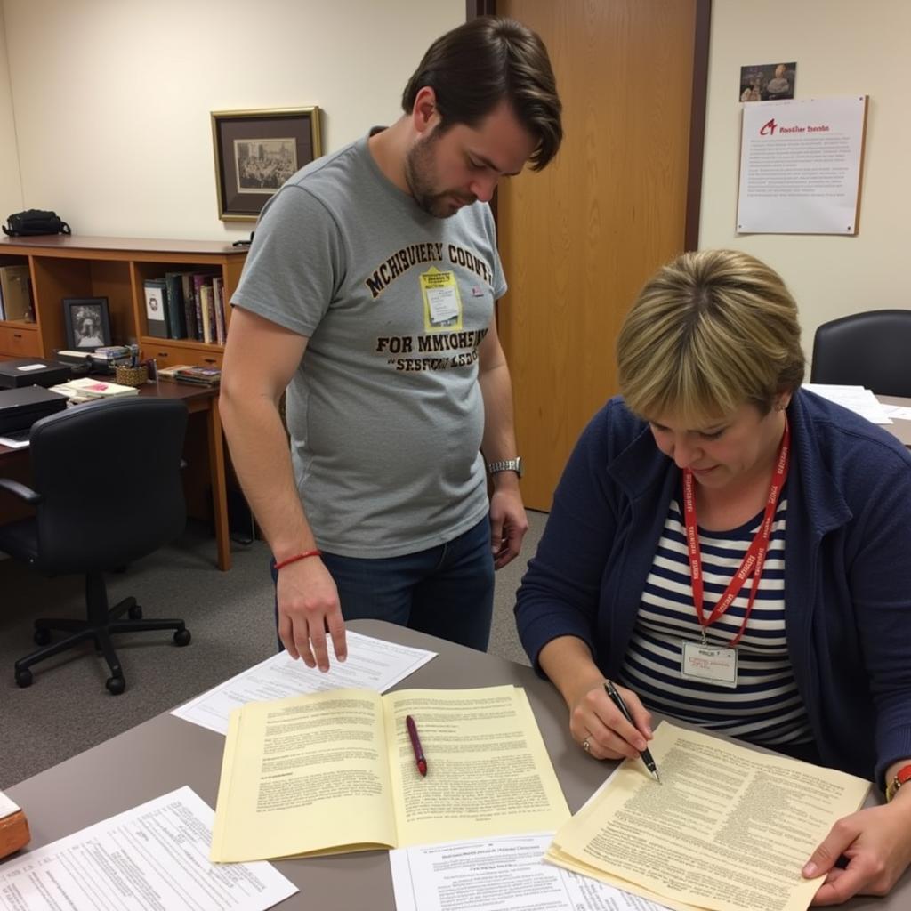 Volunteering at the McHenry County Historical Society