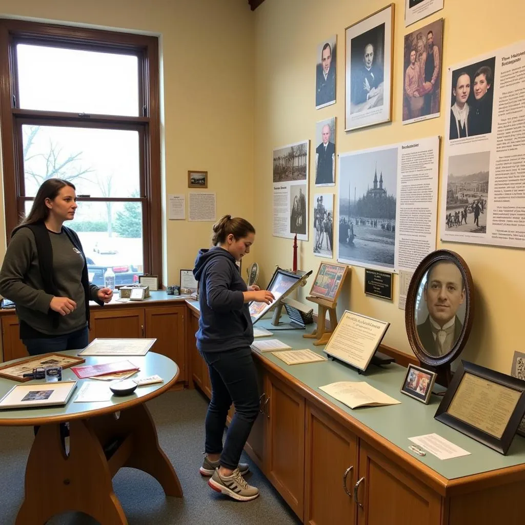 Exhibit at the Medfield Historical Society