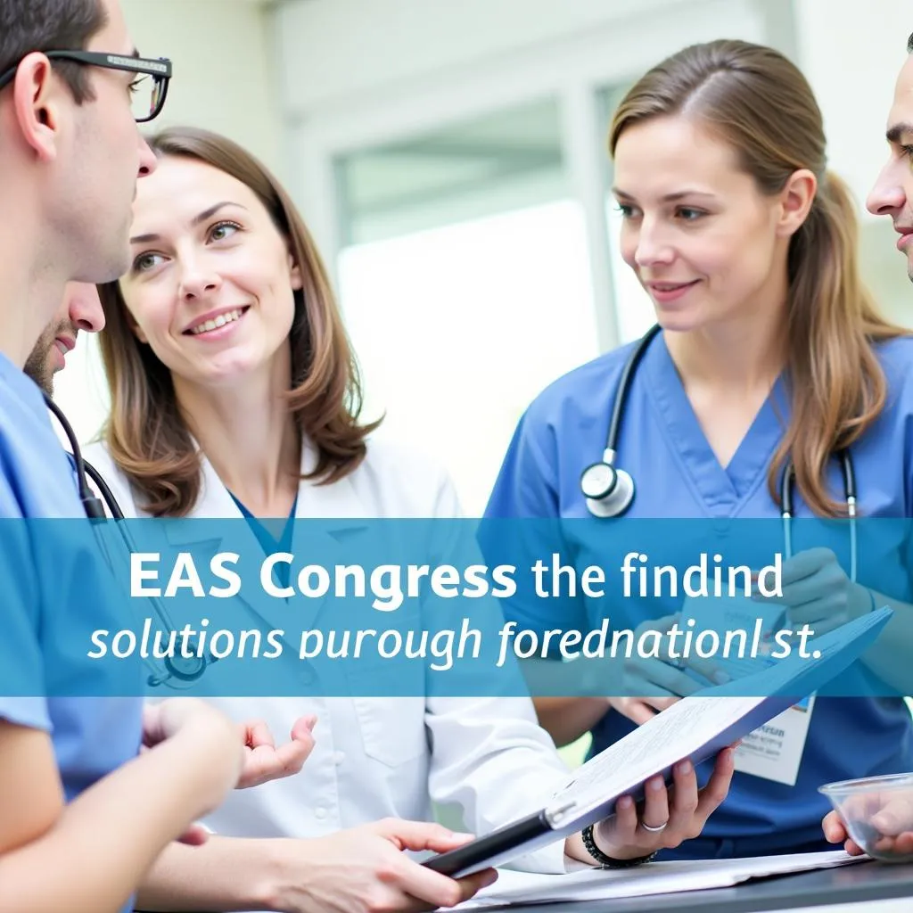 Medical professionals collaborating on patient cases at the EAS Congress 2023