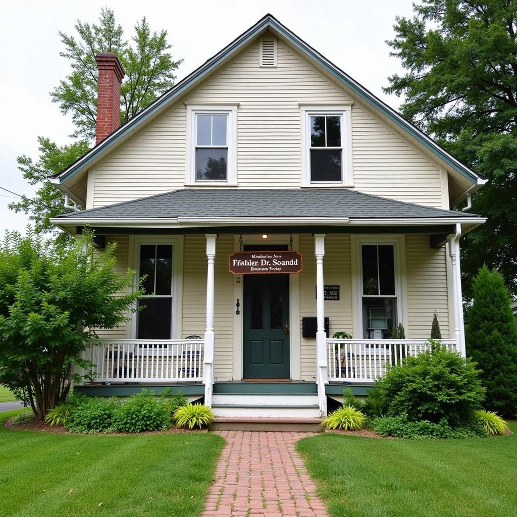 The charming building of the Middleton Area Historical Society