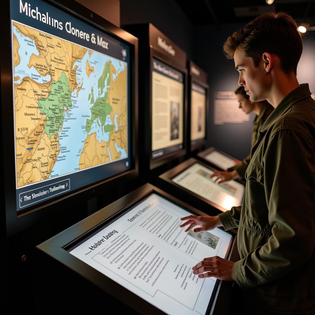 Interactive Exhibit at a Military History Museum