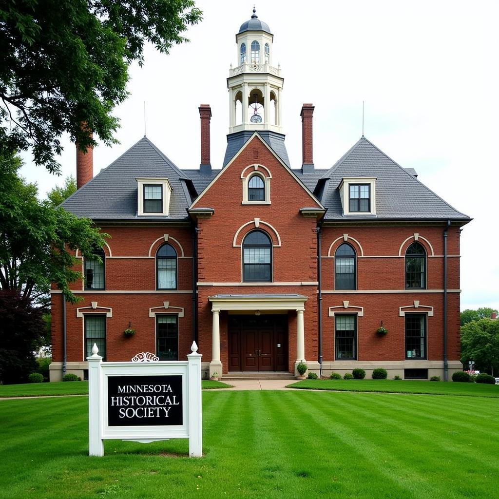 The Minnesota Historical Society building in St. Paul, Minnesota