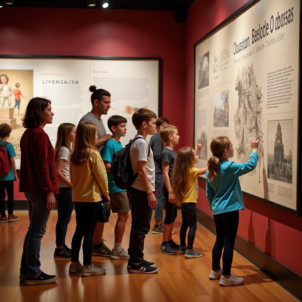 Visitors Exploring an Exhibit at the Missouri Historical Society