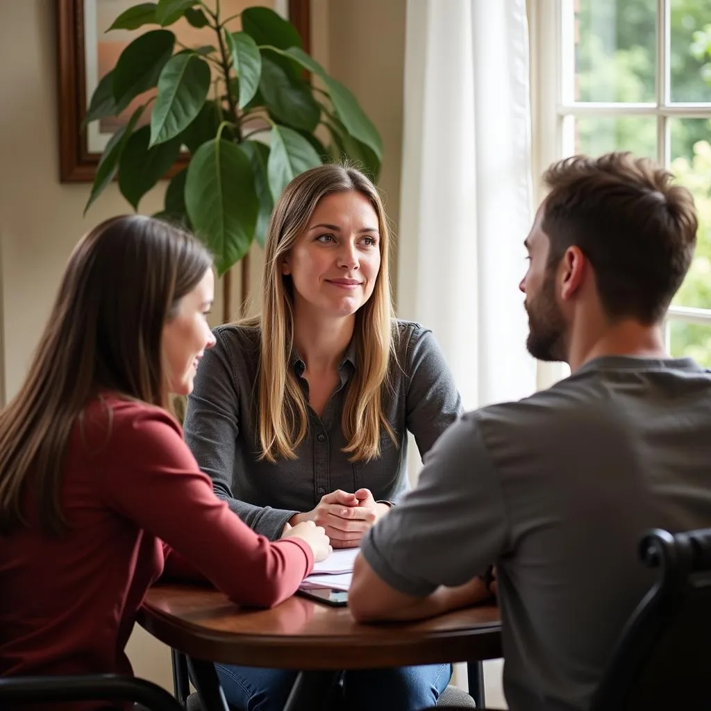 Grief counseling session at MN Cremation Society