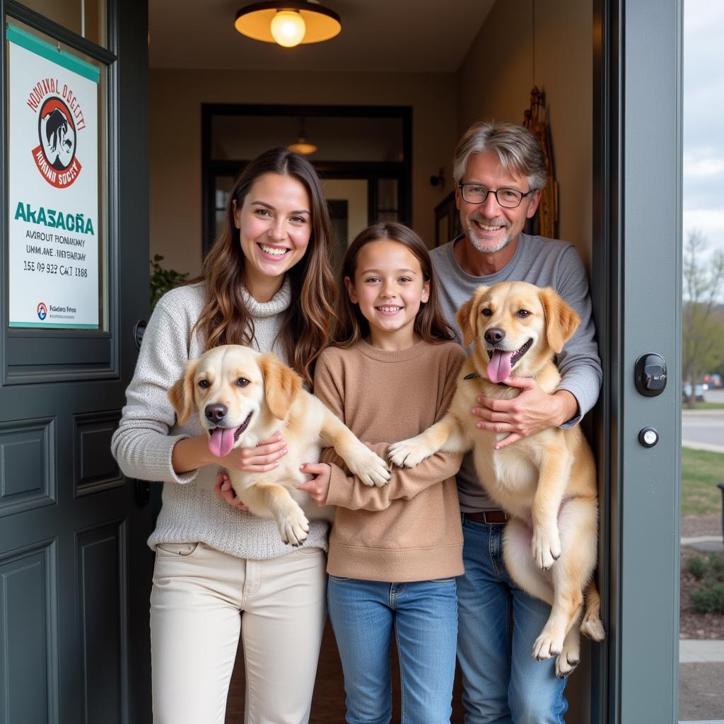 A Family Adopts from the Monongalia County Humane Society 