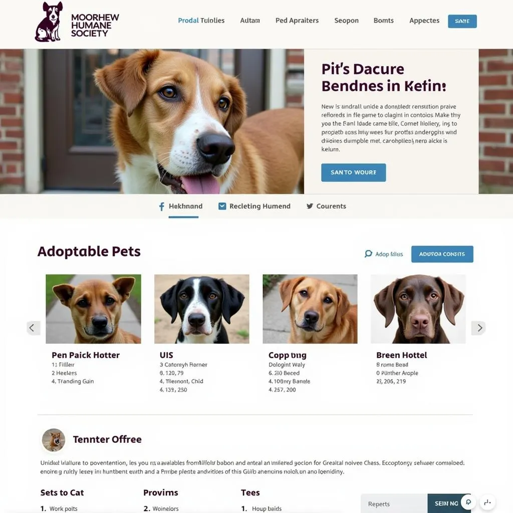 Moorhead Humane Society Adoptable Pets