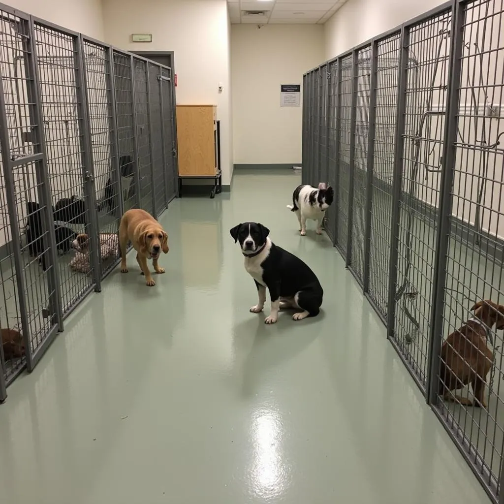 Animals at the Morganton Humane Society Shelter