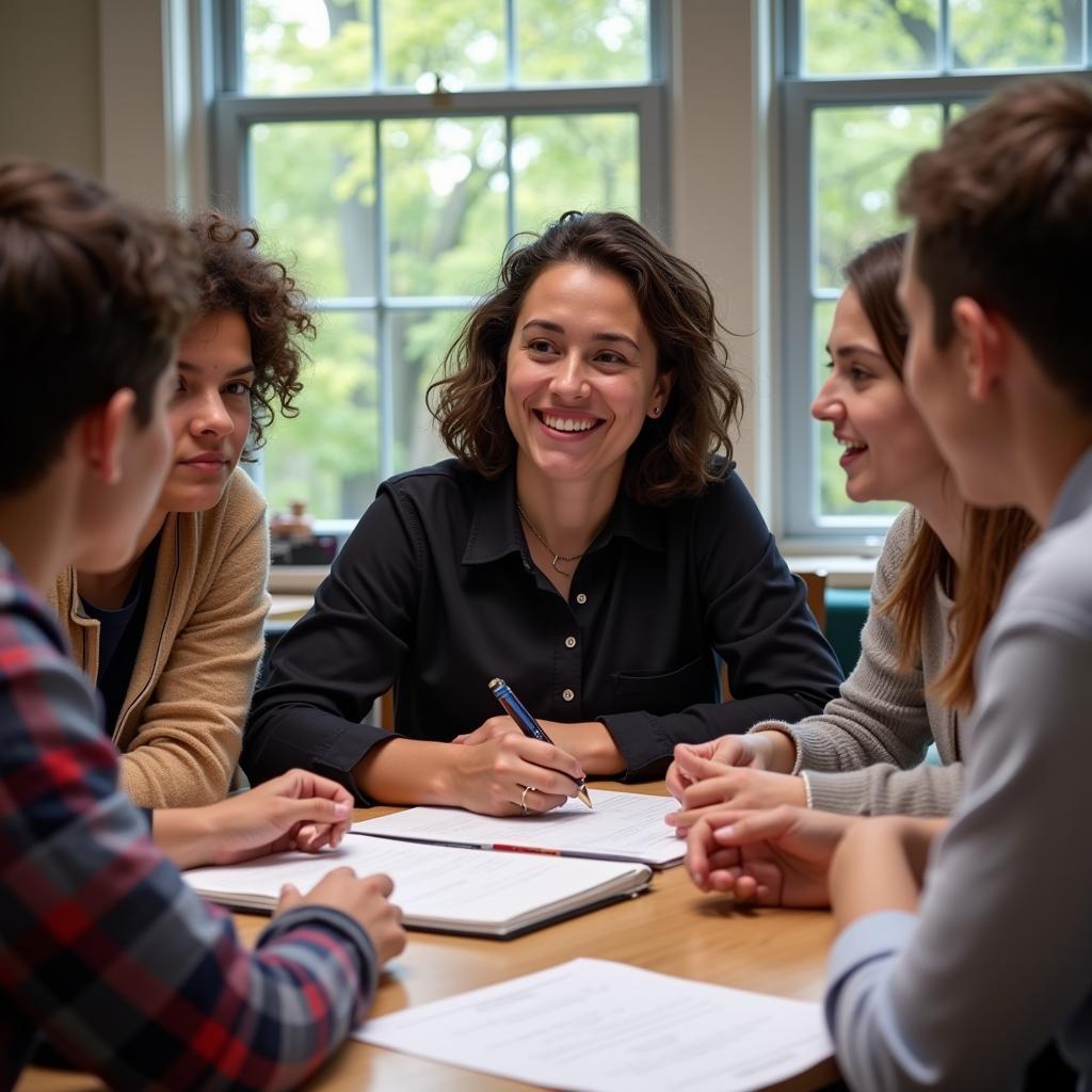 Diverse group of individuals engaged in a workshop