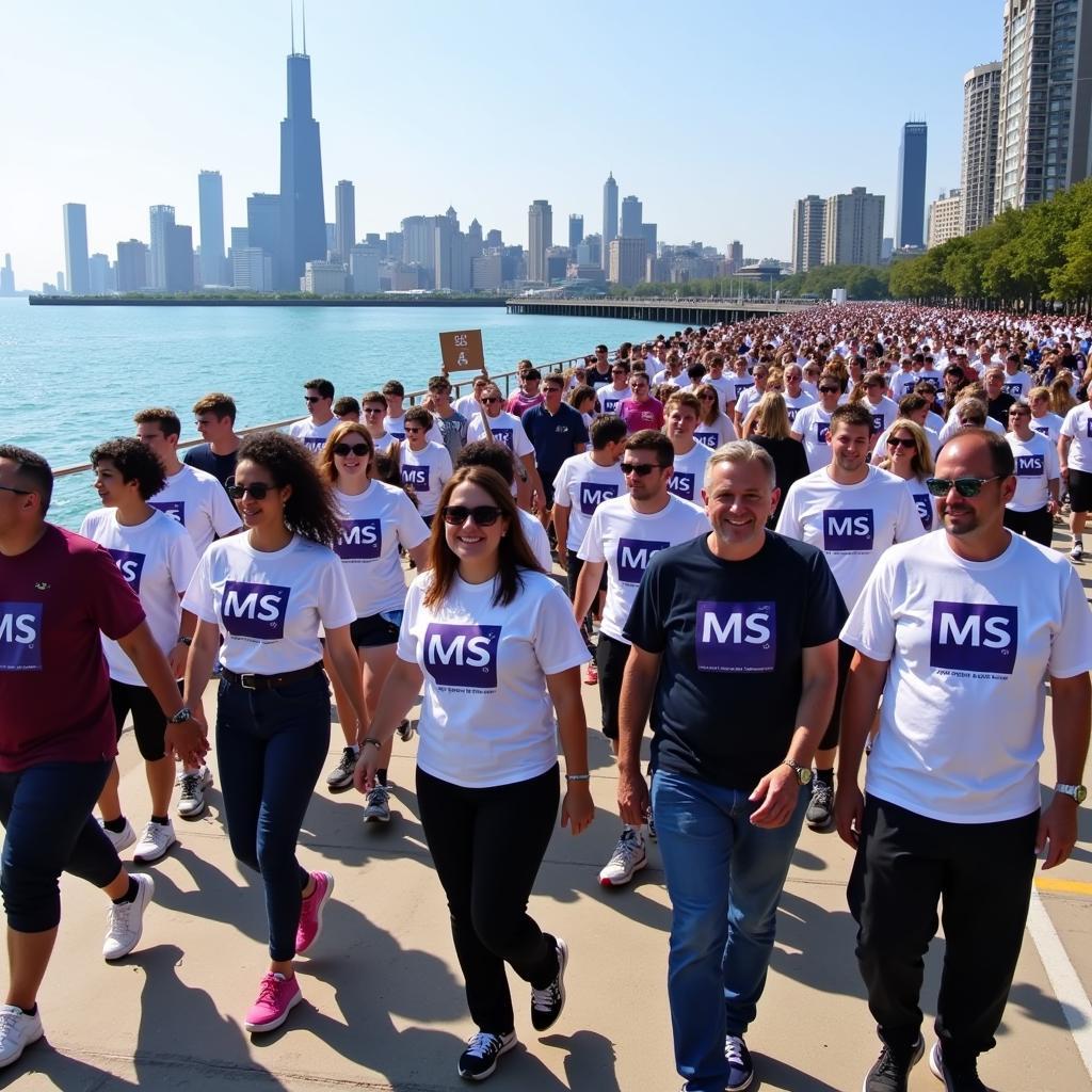 Chicago fundraising walk for MS research