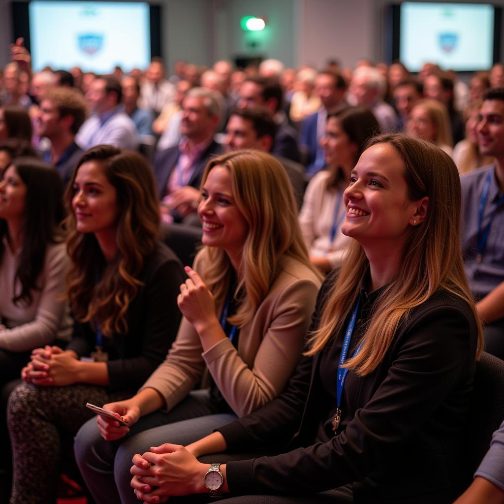 Attendees at the closing ceremony of the National Autistic Society Conference