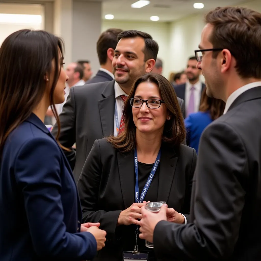 Lawyers gathering for a national bar association meeting