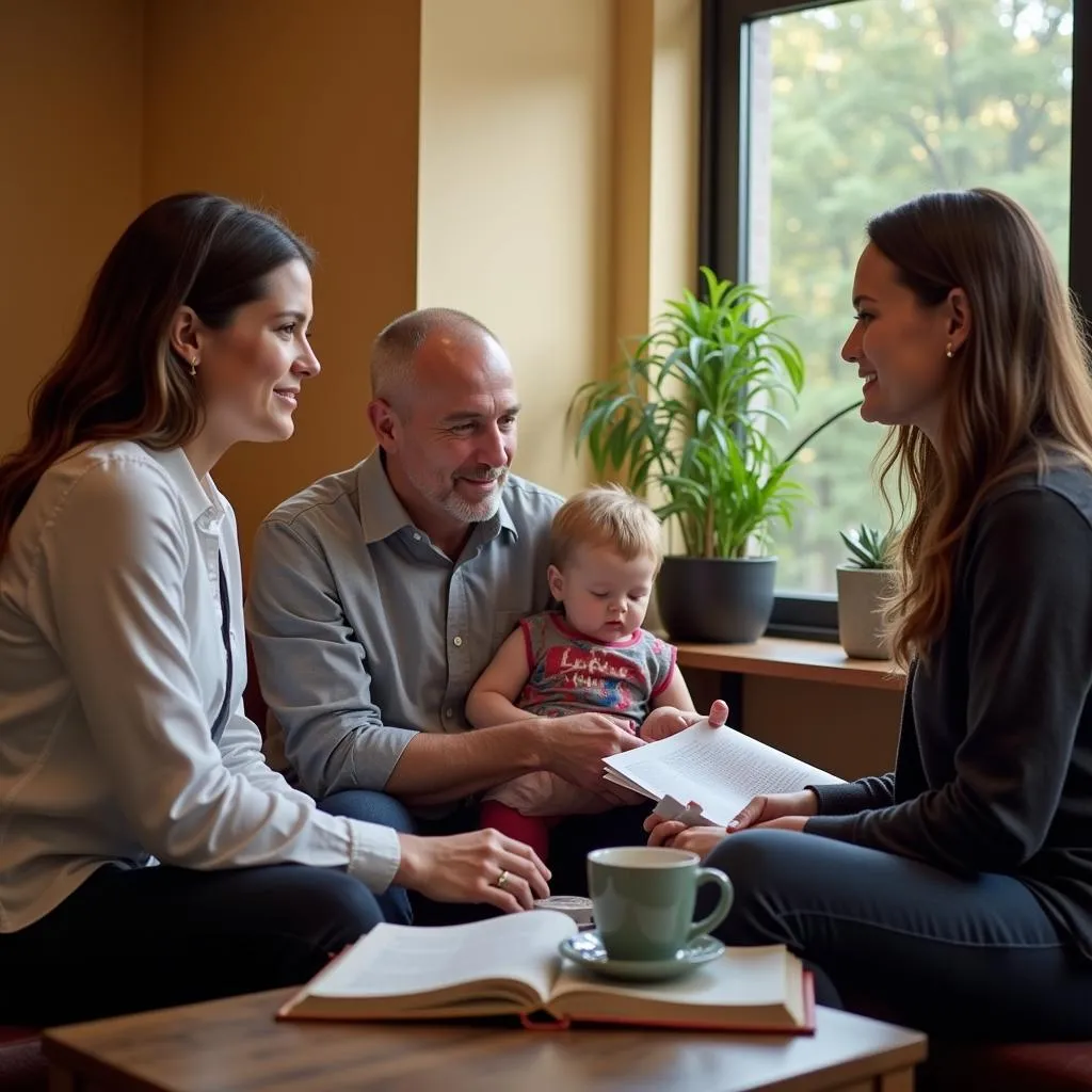 Family meeting with a counselor at National Cremation Society Richfield