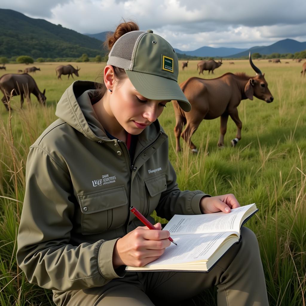 National Geographic Explorer Studying Wildlife in the Field