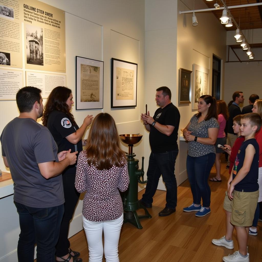 Interactive Exhibit at the Naugatuck Historical Society