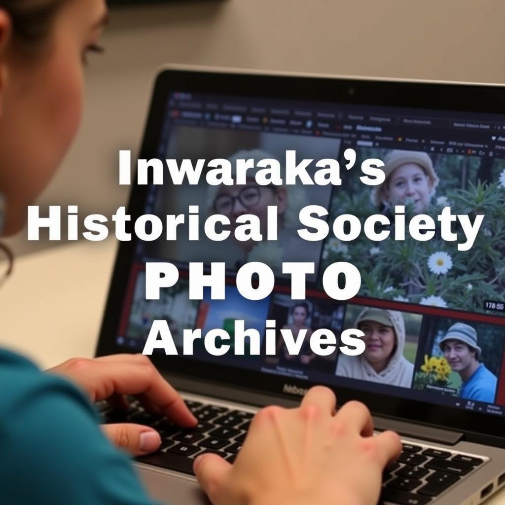 Researcher Browsing Online Photo Database