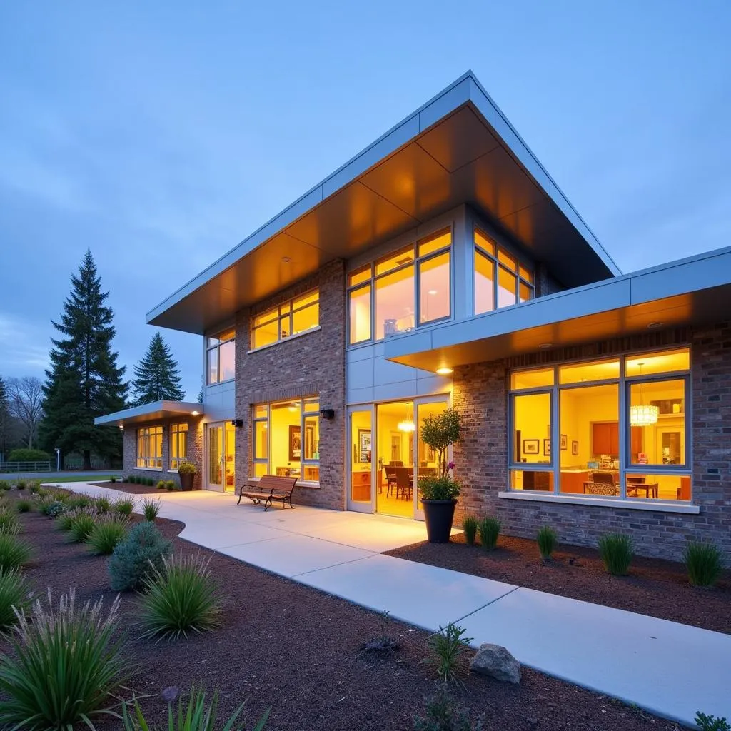 Modern and welcoming building of the Neptune Society in Castro Valley California