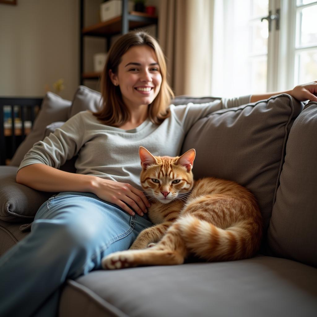 Nevada Humane Society Cat and Owner