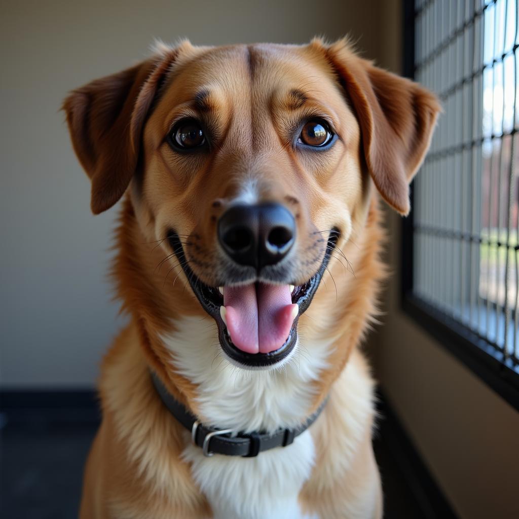 Dog awaiting adoption at the New Kent Humane Society