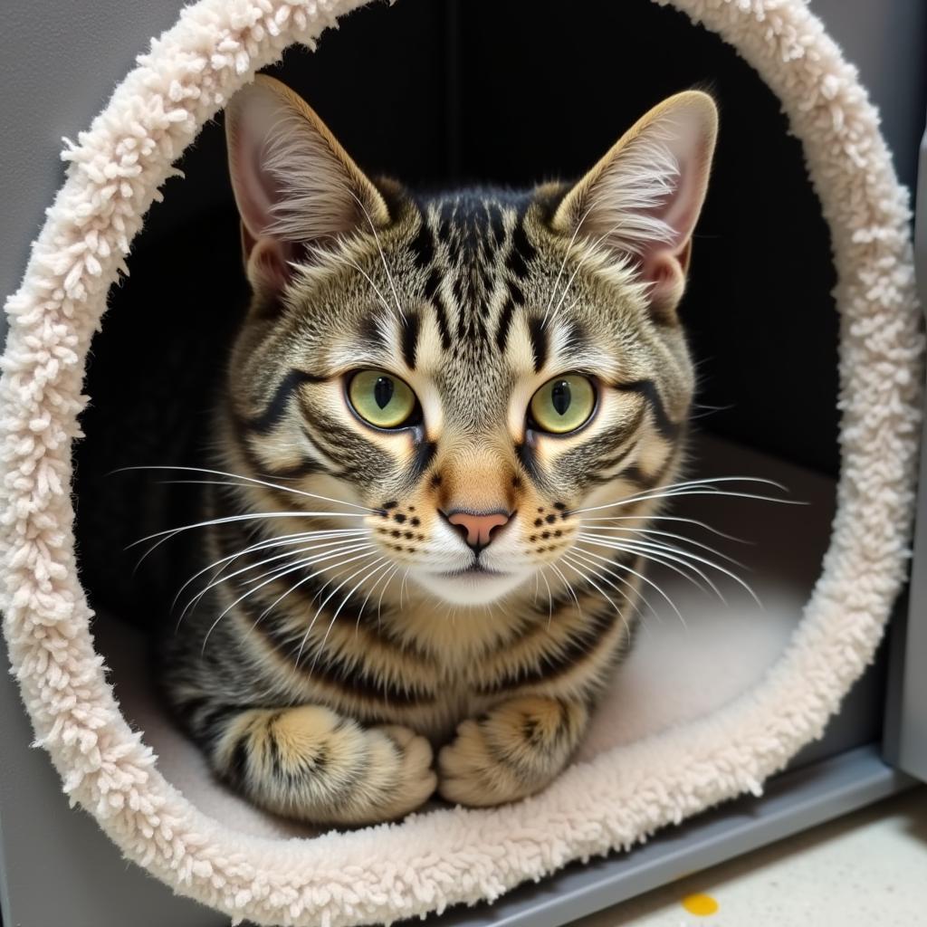 Cat awaiting adoption at NCHS