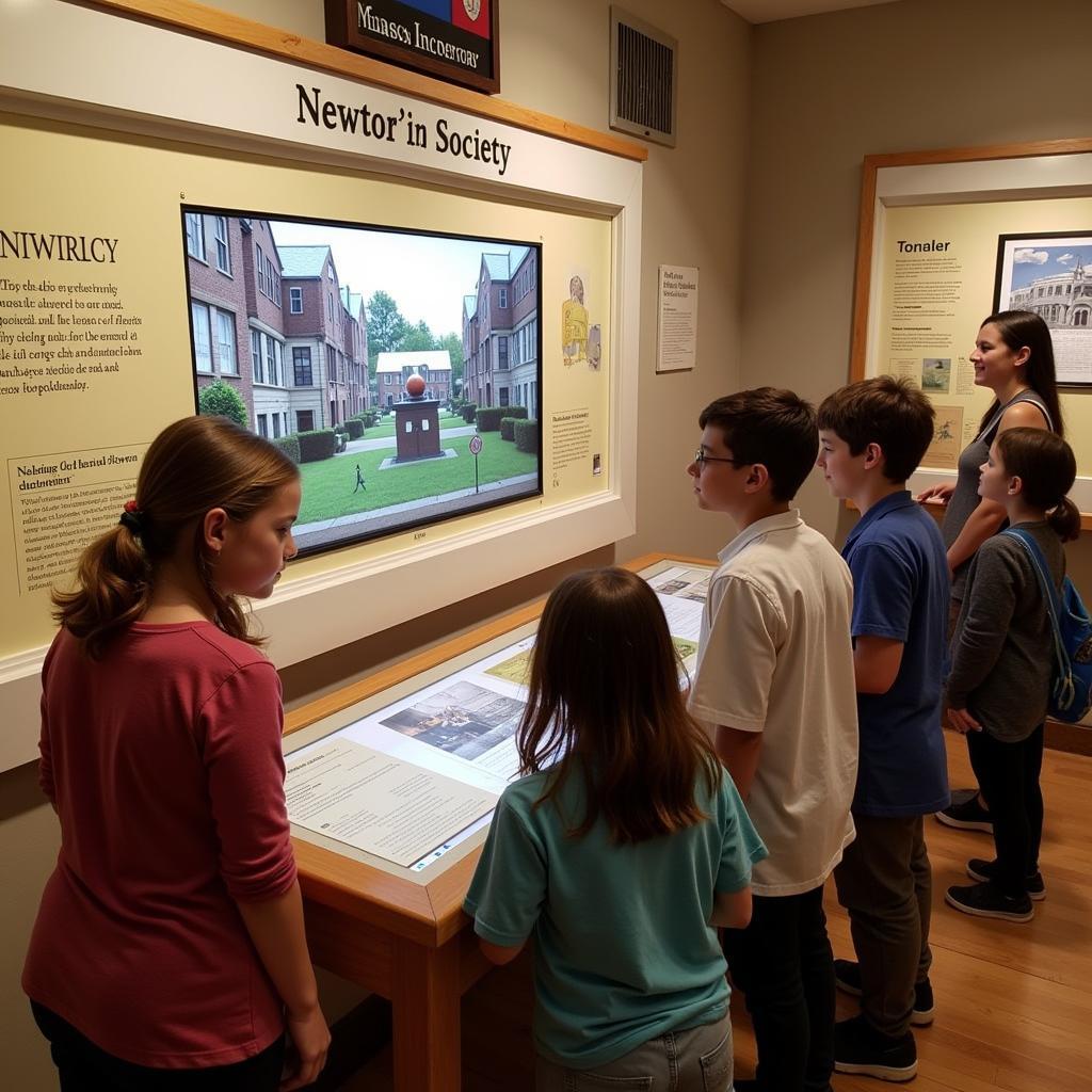 Interactive Exhibit at the Newton Historical Society