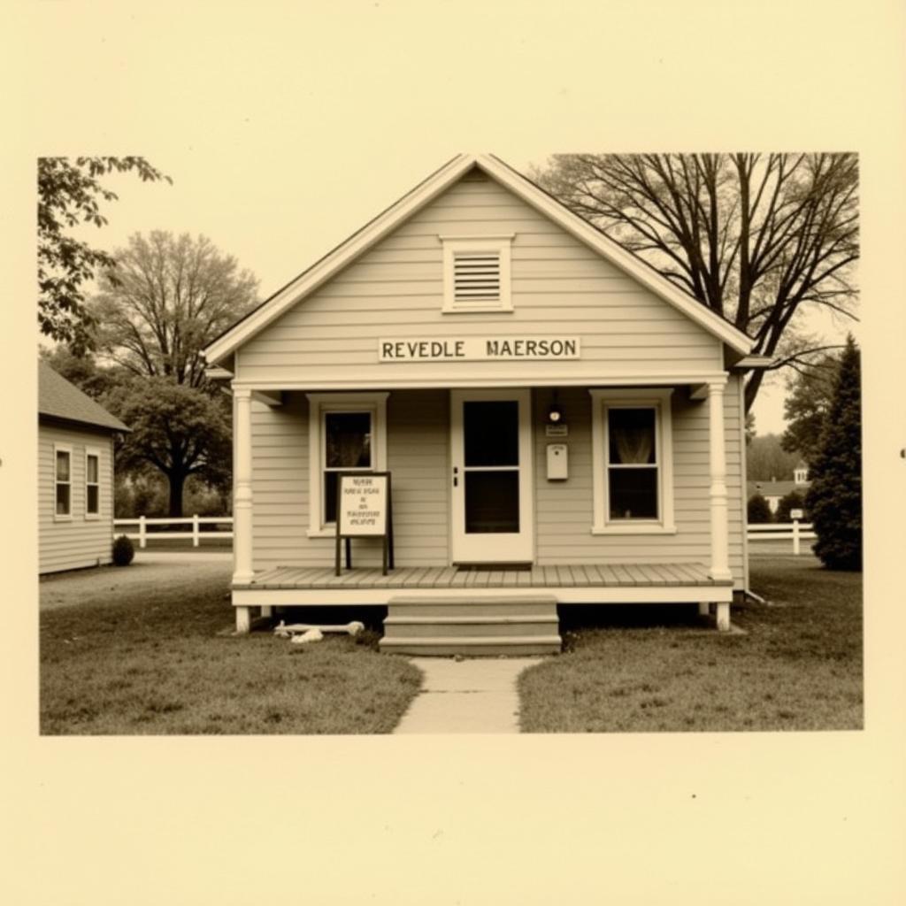 Historic photo of the original NFSAW shelter building