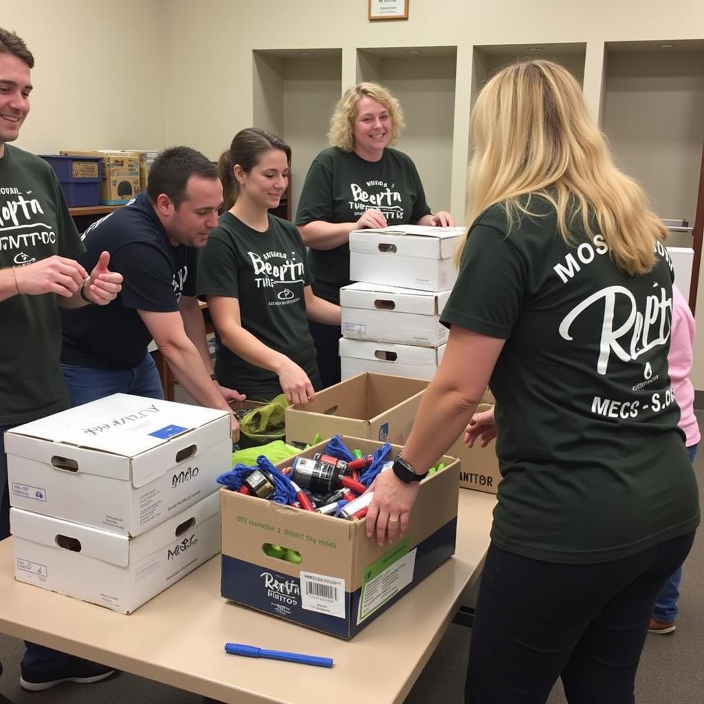 Volunteers at Navy Marine Corps Relief Society Norfolk