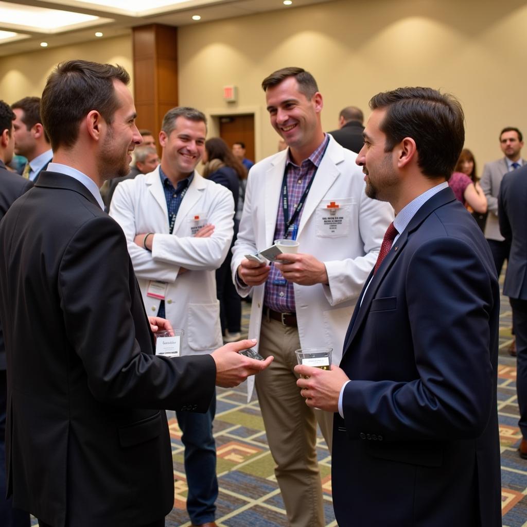 Medical professionals networking at the North American Spine Society Meeting