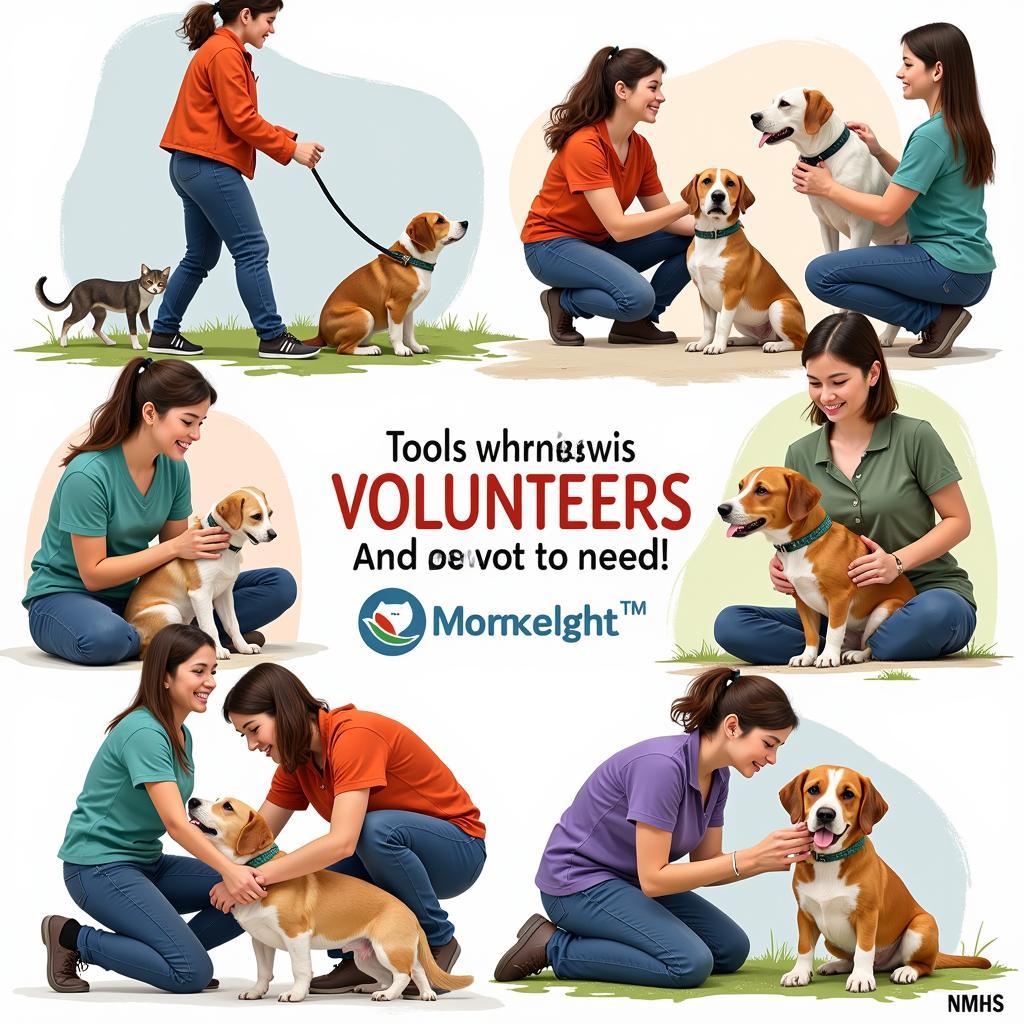 Volunteers Caring for Animals at Northeast Missouri Humane Society