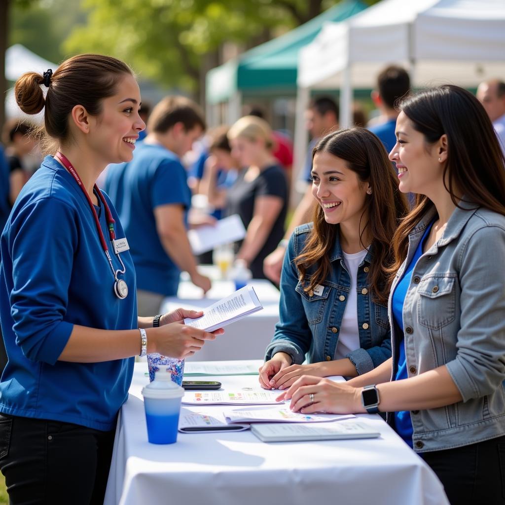 Northern Virginia Dental Society volunteering at a community outreach event