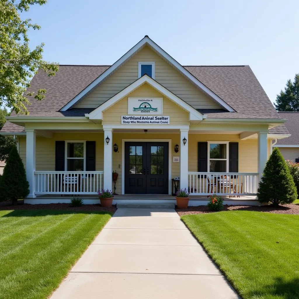 Exterior view of the Northland Animal Shelter