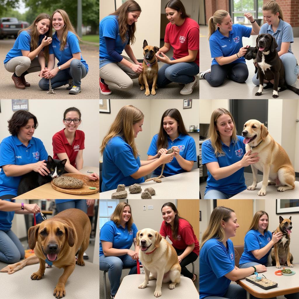 Volunteers at the NWLA Humane Society